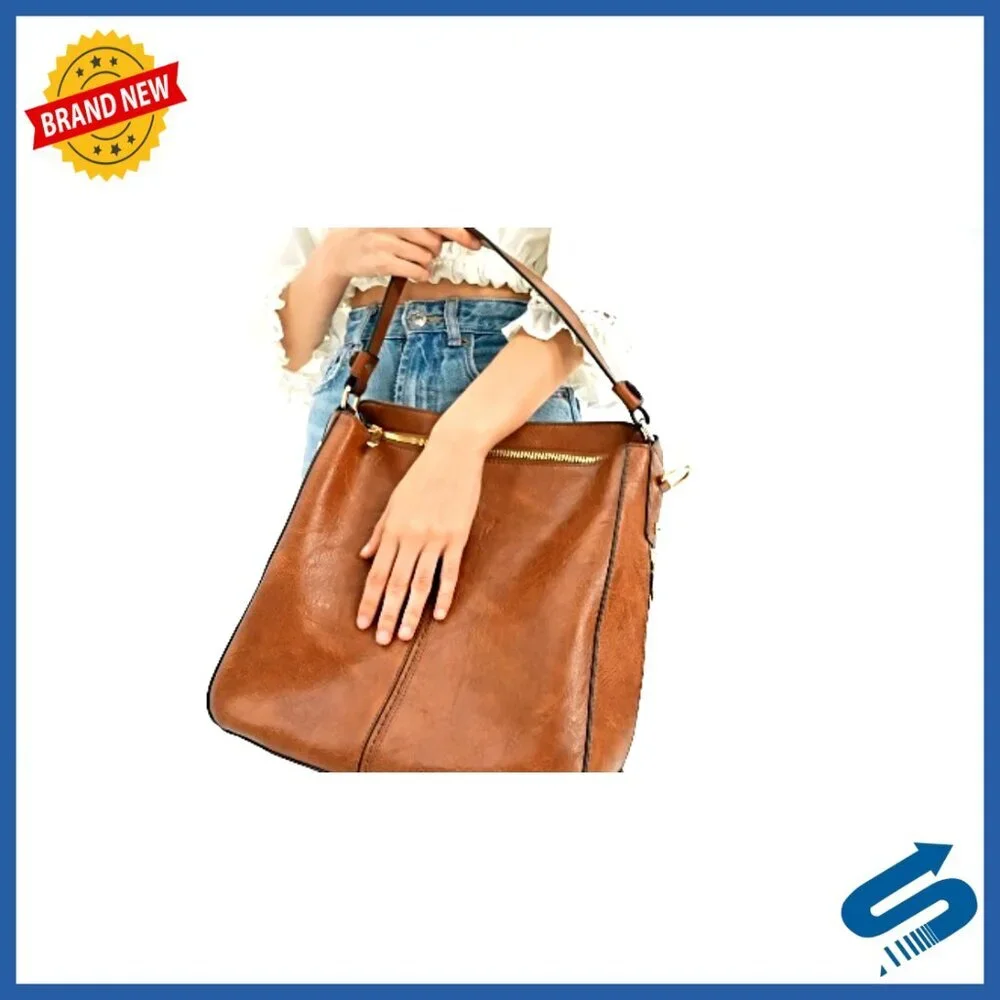PU Leather Hobo Crossbody Bag Set with Wallet Adjustable Straps Tote
